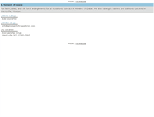 Tablet Screenshot of amomentofgraceflorist.com